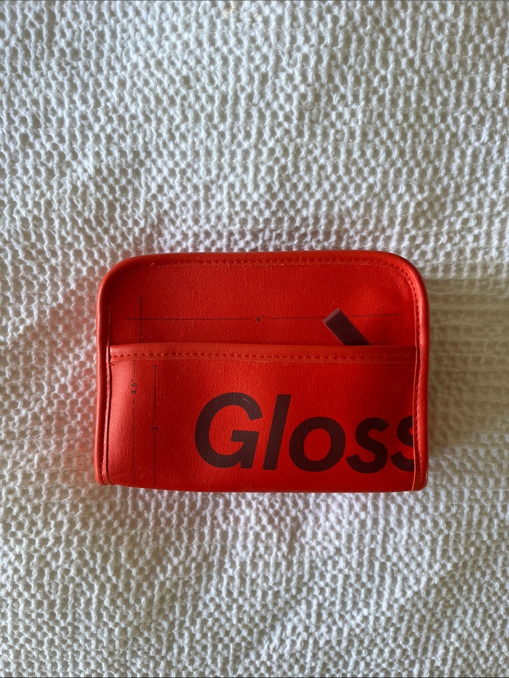 Glossier makeup bag